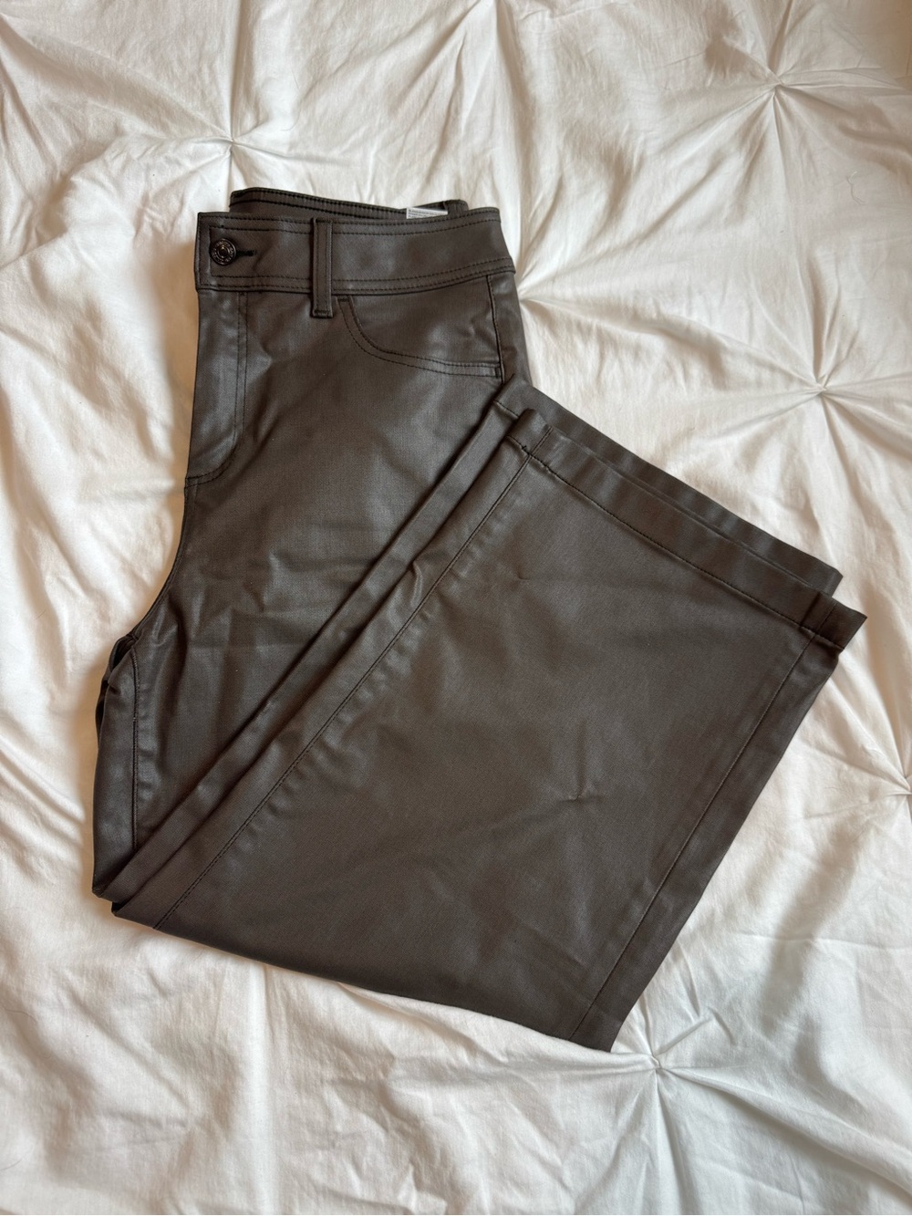 Chico's Faux Leather Cropped Pants
